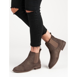 Via Giulia  Čizme od antilopa Chelsea smeđa 2