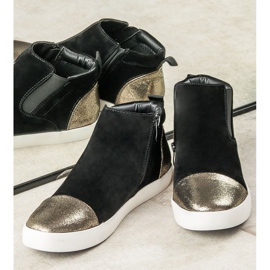 J. Star Elegantne ženske tenisice crna žuta boja 2