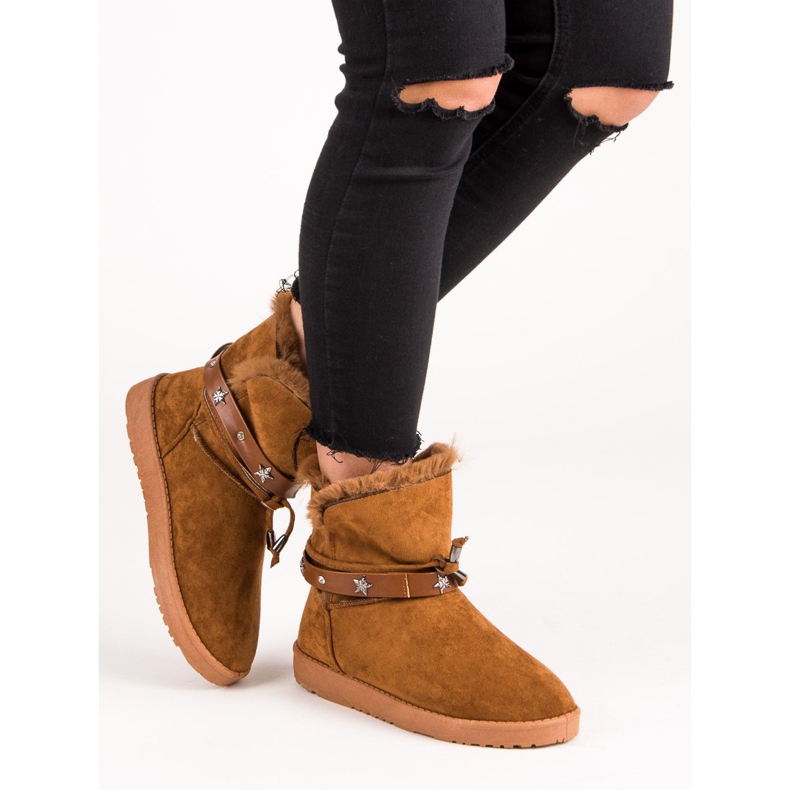 Ukrašeni Mukluki smeđa 2