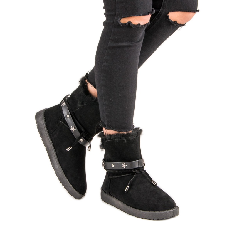 Ukrašeni Mukluki crno 1