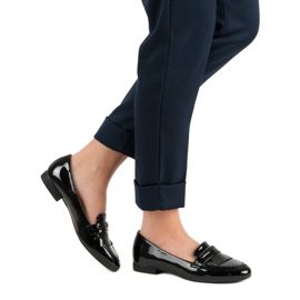 Lakirane mokasine crna 1