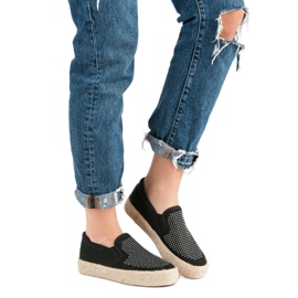 J. Star Sliponi s kristalima crno 1