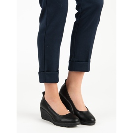 J. Star Crne pumpe na klin crna 2