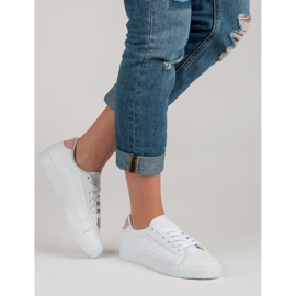 Bijele sportske cipele bijela ružičasta 1