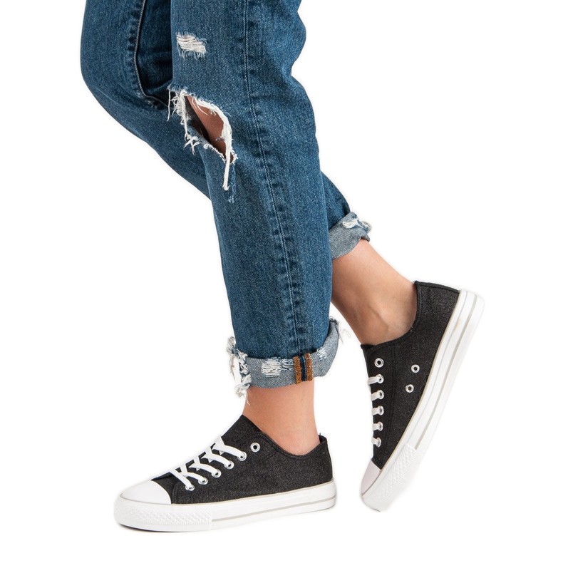 Glitter tenisice crno 2