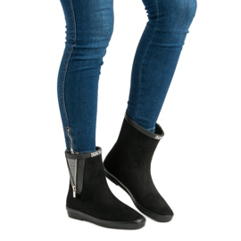 Kylie Galoše od antilopa s ukrasnim zatvaračem crna 2