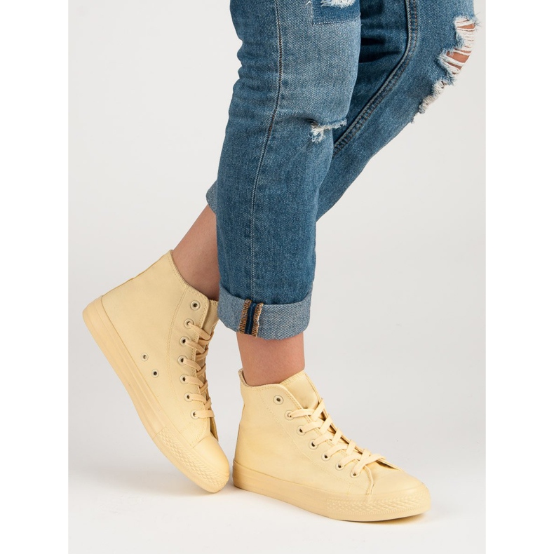 Visoke tenisice žuta boja 1