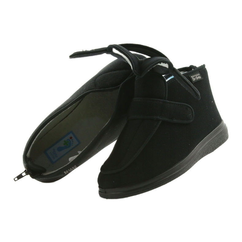 Dr.ORTO BEFADO Muška obuća 987M002 Osjetljiva stopala crna silber umetnuti 7