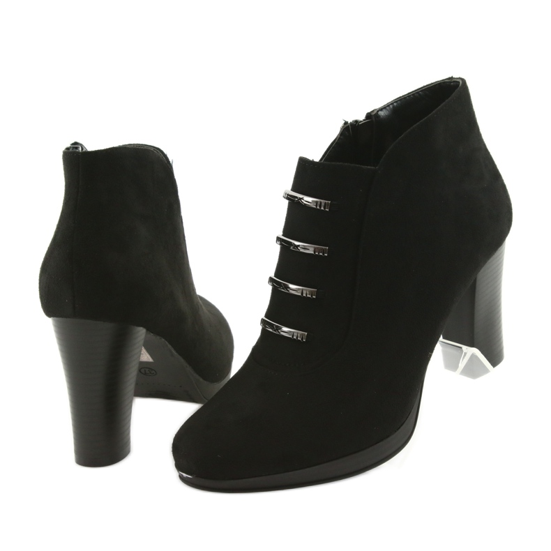 M.Daszyński Daszyński čizme od antilopa na stupu crna 4