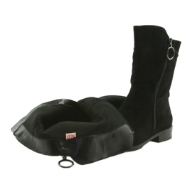 M.Daszyński Crne čizme od antilopa SA130 crno 4