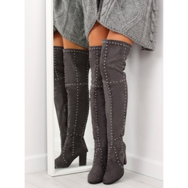 Siva Čizme preko koljena NC221 Siva 1