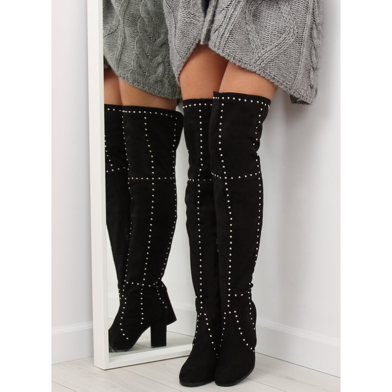 Crne čizme s visokim potpeticama NC221 Crna 1