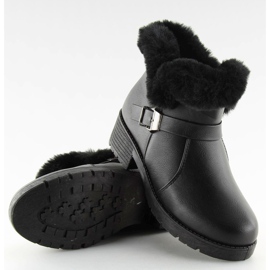 Crne Ženske crne čizme SJ1820-1 Crne crno 2