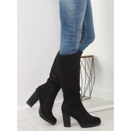 Crna visoka potpetica 7290 Crna 2