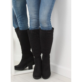 Crna visoka potpetica 7290 Crna 1