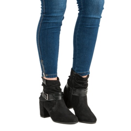 Nio Nio Crne čizme do gležnjača od antilopa crna 2