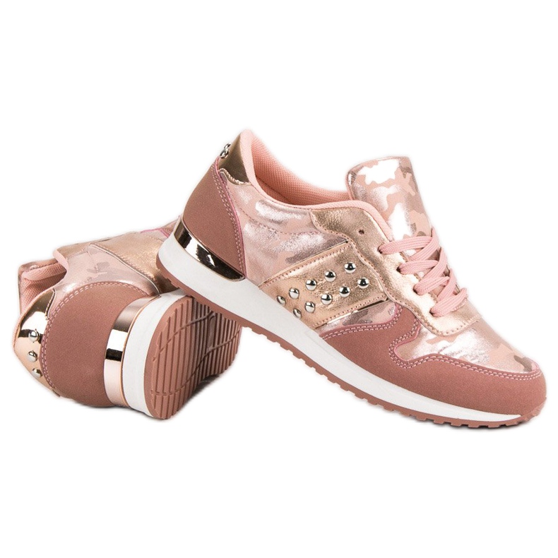 Modne sportske cipele žuta boja ružičasta 1