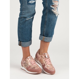 Modne sportske cipele žuta boja ružičasta 2