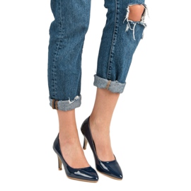 VINCEZA tamnoplave pumpe tamnoplava 2