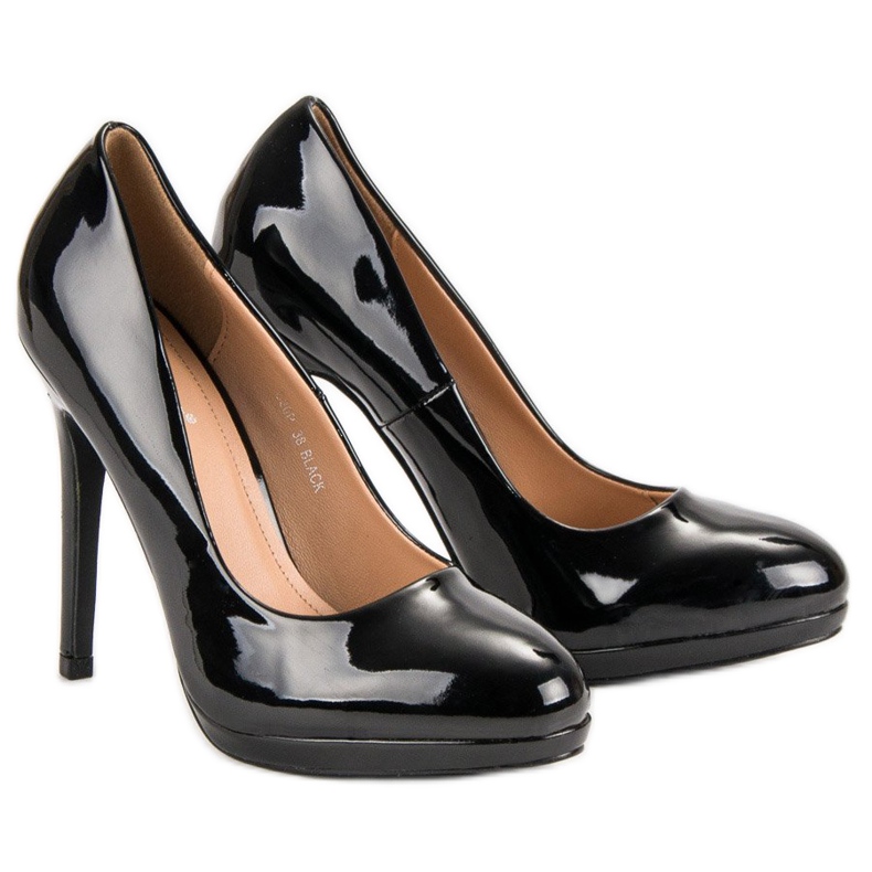 Seastar Seksi lakirane štikle crno 1