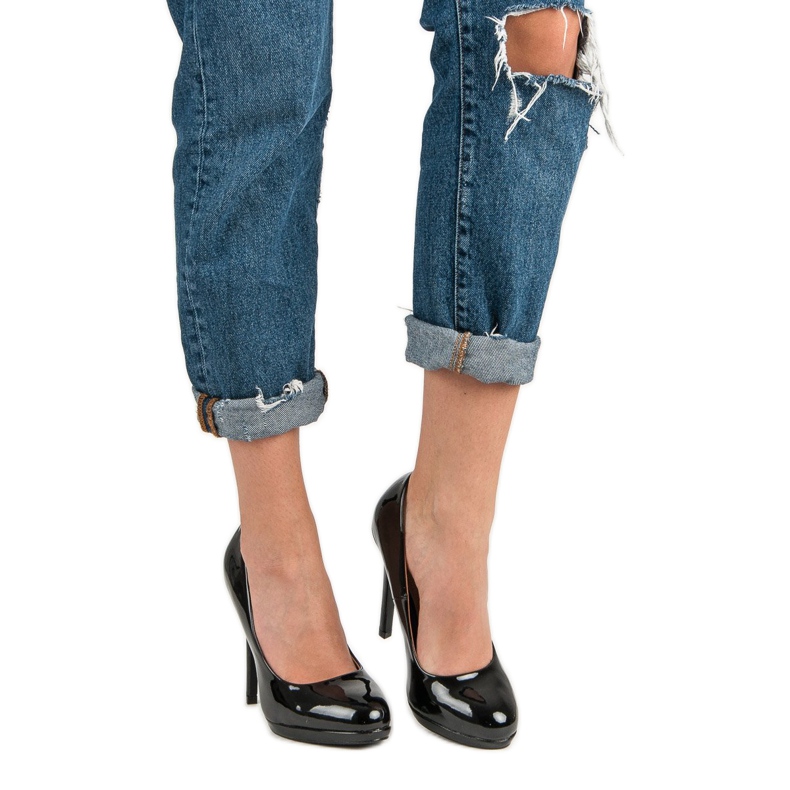 Seastar Seksi lakirane štikle crno 2