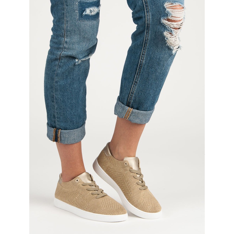 Udobne sportske cipele žuta boja 1