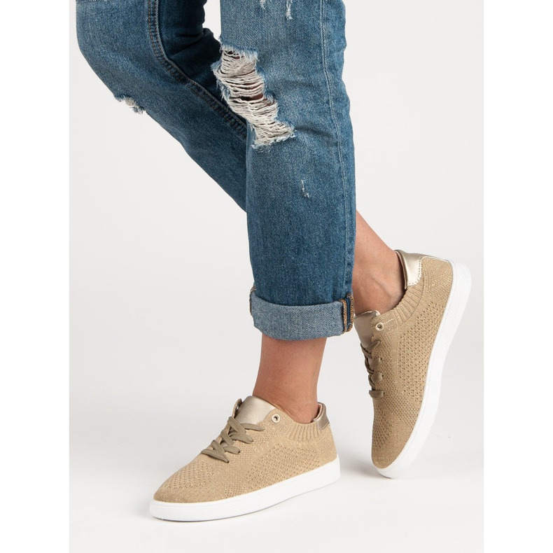 Udobne sportske cipele žuta boja 2