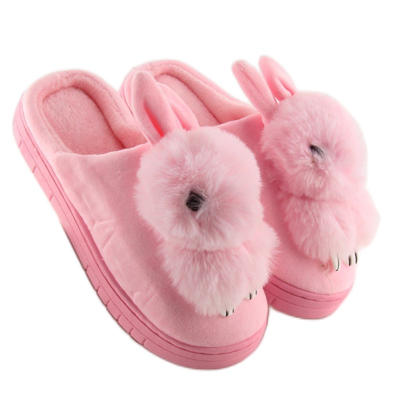Ženske roze papuče zečice MA01 Pink ružičasta 2