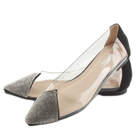 Crne prozirne balerinke LT111P Crne crno 2