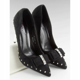 Crne nf-05p Crne igle s klinovima i mašnom crna 2