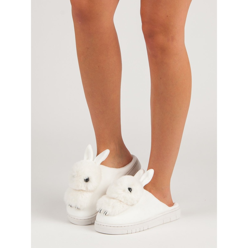 Tople papuče bijela 1