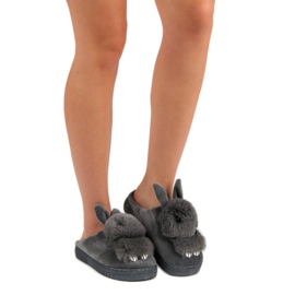 Tople papuče siva 1