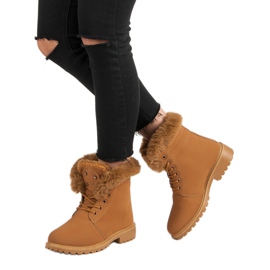 Kamilice sa krznom smeđa 2