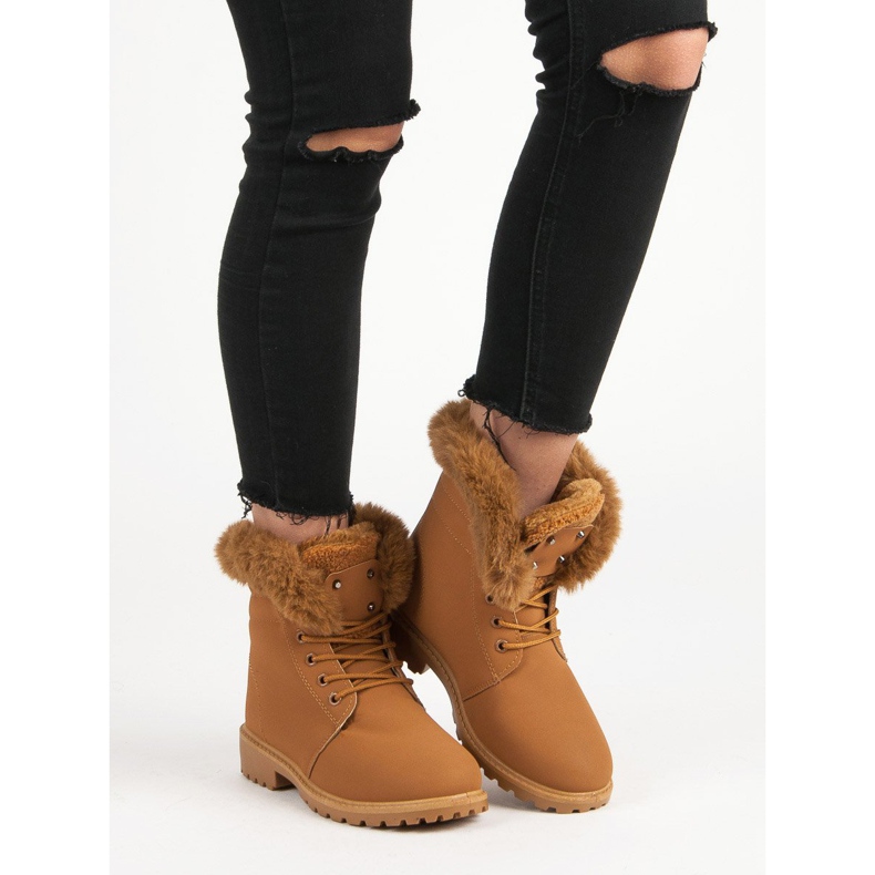 Kamilice sa krznom smeđa 1