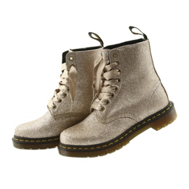 Dr. Martens 1460 PASCAL GLITTER PALE GOLD zlatni 3