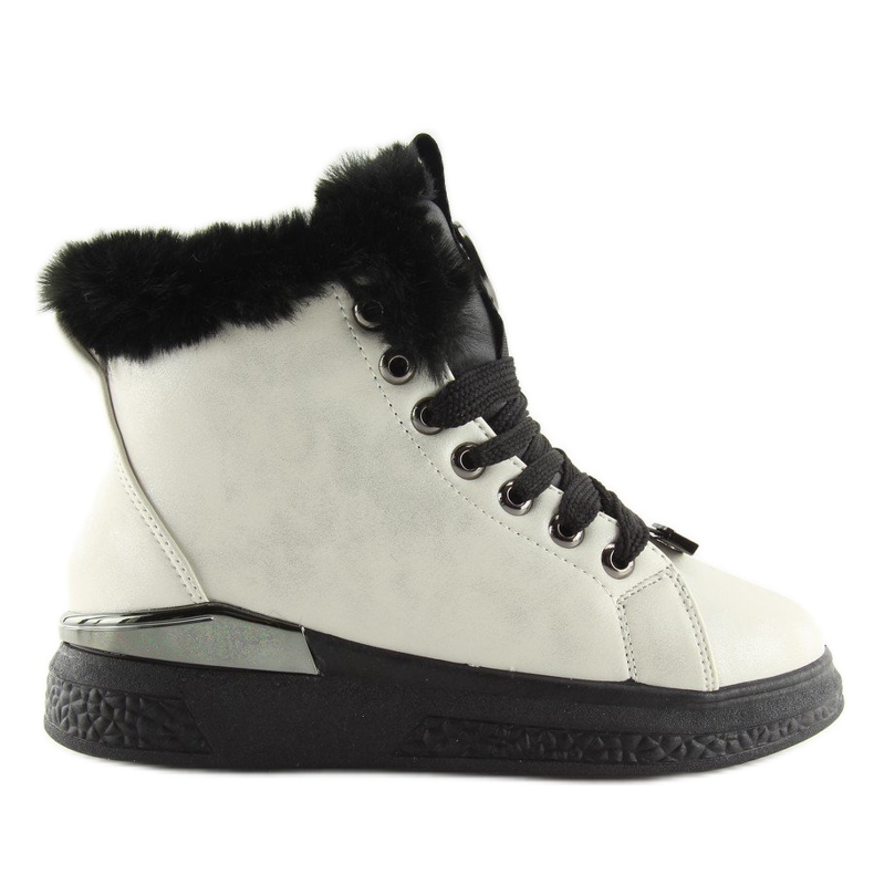 Crne izolirane tenisice F506 bijele bijela 1