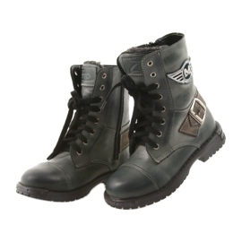 Sive čizme Zarro 933 sive za djecu raznobojna siva 3