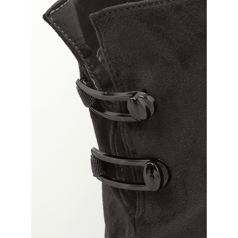 Siva Preko čizama s visokim potpeticama BH131-HB Siva 1