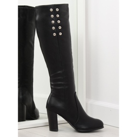 Crna visoka potpetica 7330-PA Crna 2