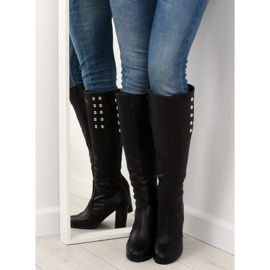 Crna visoka potpetica 7330-PA Crna 1