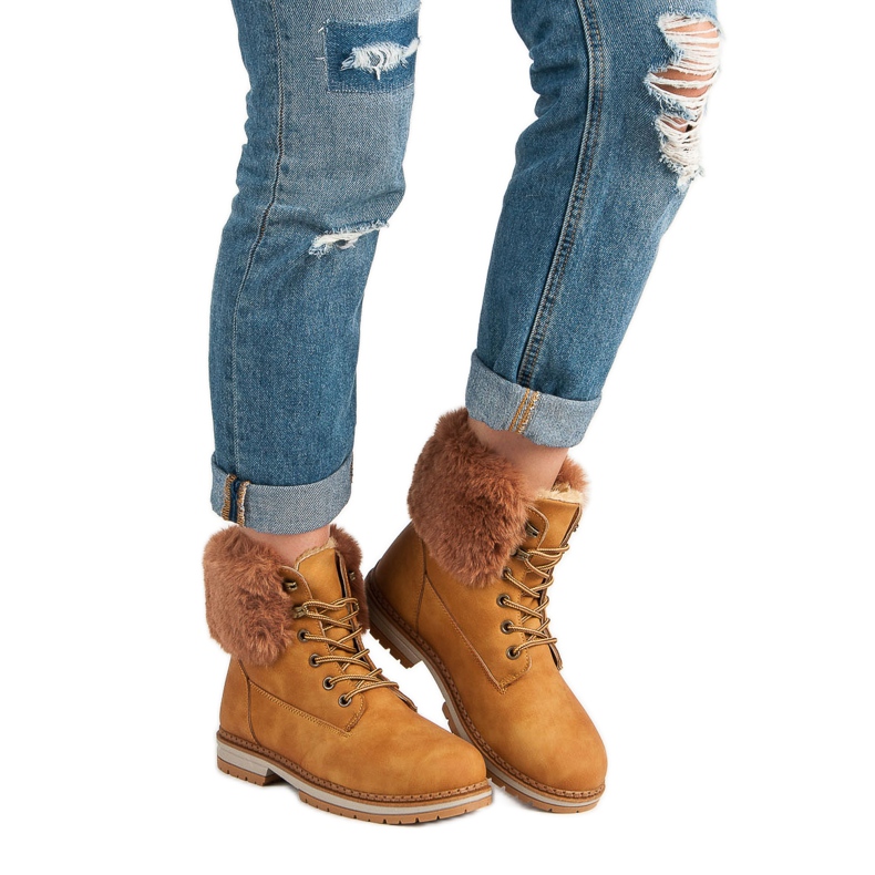 SDS Kamilice sa krznom smeđa 1