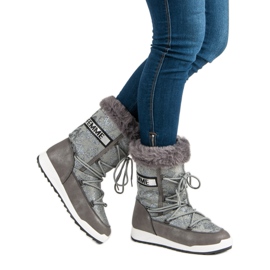 Visoke čizme za snijeg siva 2