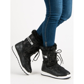 Visoke čizme za snijeg crna 2