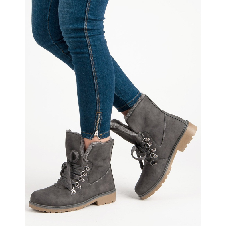 Super Me Tople čizme siva 1