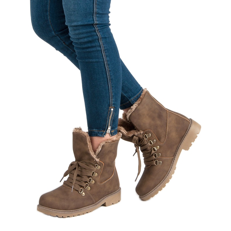 Super Me Tople čizme smeđa 2