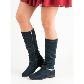 SDS Tamnoplave čizme do koljena plava tamnoplava 1