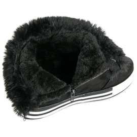 Ideal Shoes Izolirane visoke tenisice crna 1