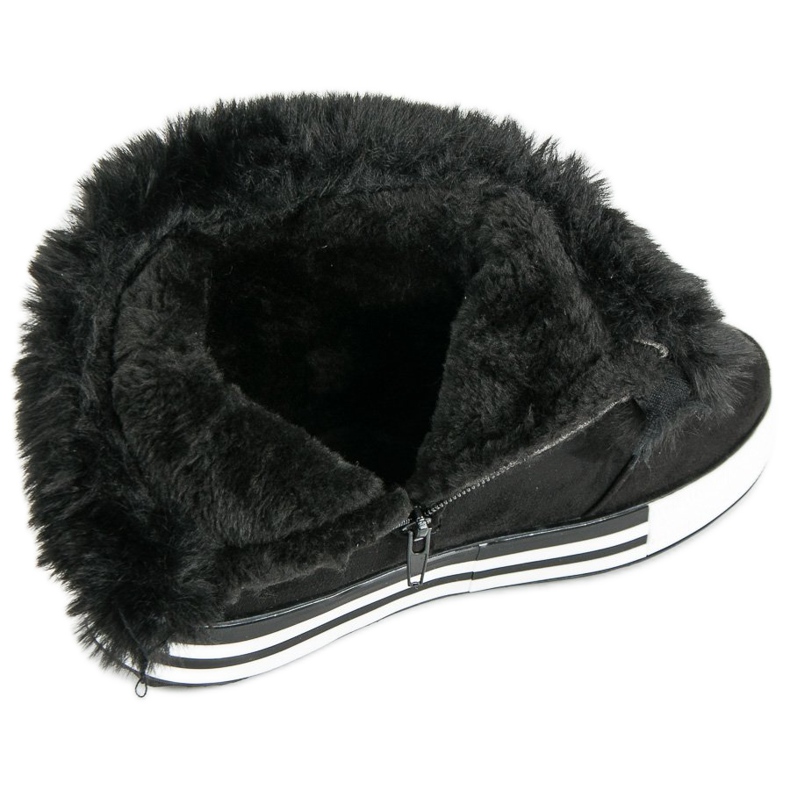 Ideal Shoes Izolirane visoke tenisice crna 1