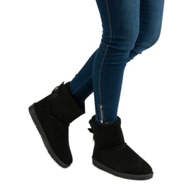 Queentina Crni mukluki s mašnom crno 2