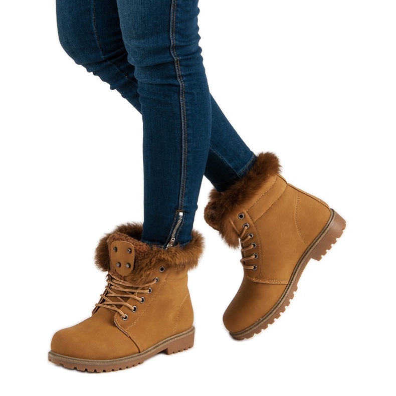 Queentina Kamilice sa krznom smeđa 1